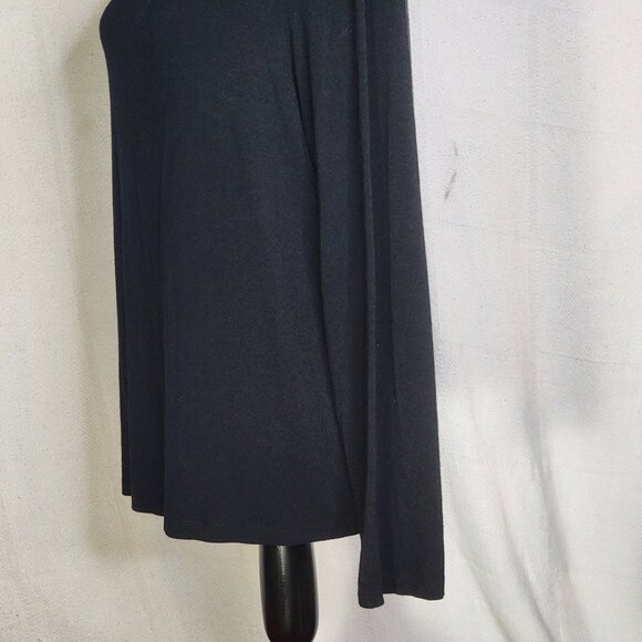 Chico's Black Rayon Span LS Neveah Scoop Neck Soft Top Chico Size 3 US XL 16 - Picture 9 of 16